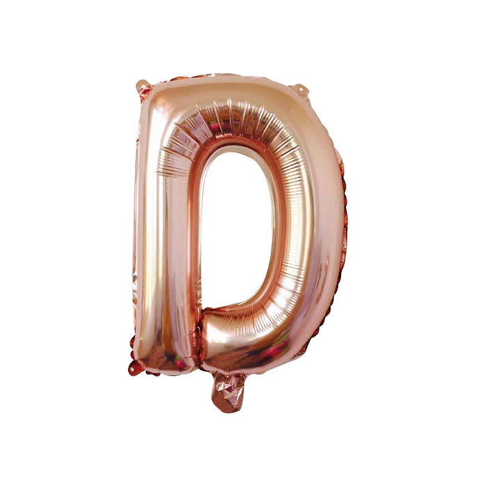 Globos de alfabeto de alfabeto de oro rosa al por mayor globos decorativos 10pcs jdc-dcn-zhix003