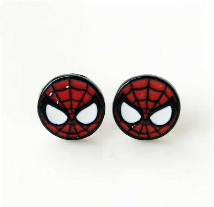 Wholesale Popular Animated Spiderman Stud Earrings JDC-ES-JDie009