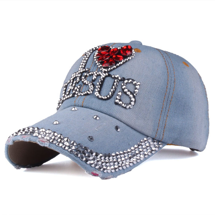 Wholesale summer new diamond-studded baseball cap ladies cap MOQ≥2 JDC-FT-TMa002