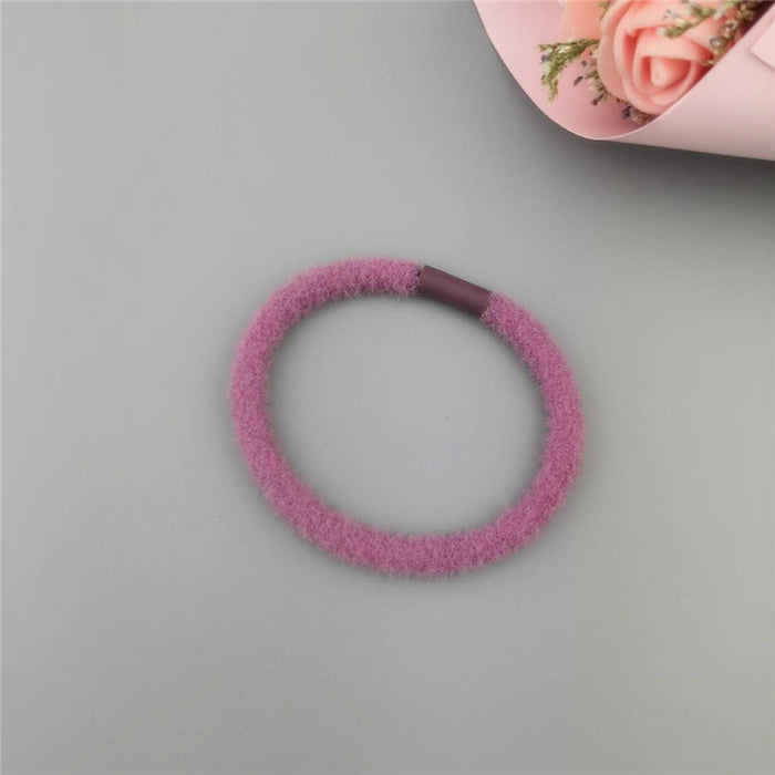 Wholesale Hair Scrunchies Autumn and winter warm imitation mink velvet hair rope JDC-HS-AnZhe003