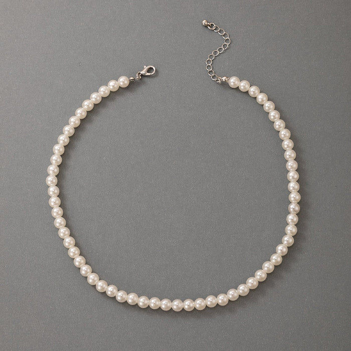Collar de aleación de perlas al por mayor JDC-Ne-C233
