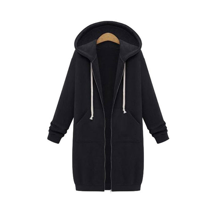 Wholesale Autumn And Winter ,Mid-length Hooded Sweater Women's Clothing JDC-CTS-YBL001