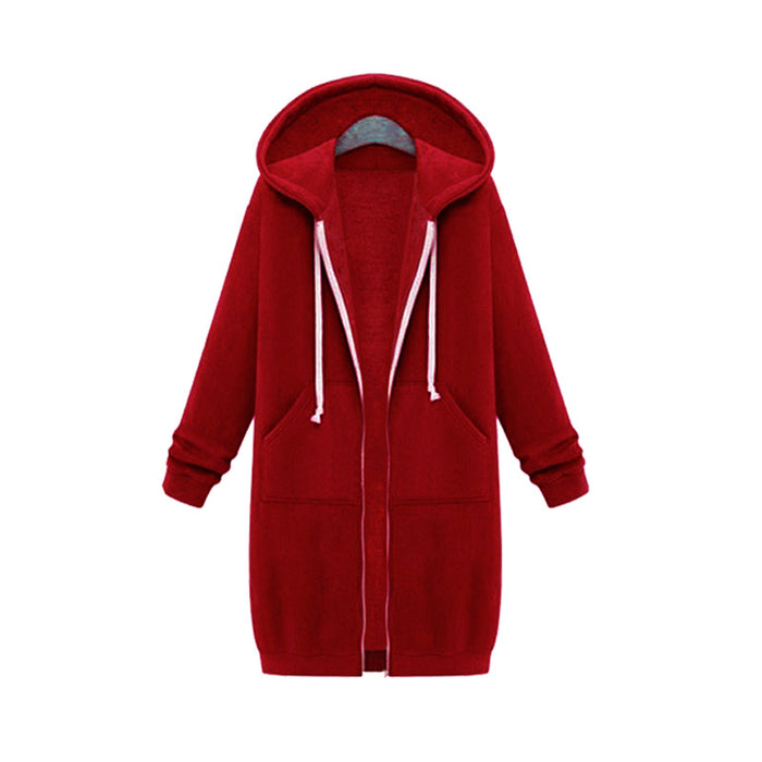 Wholesale Autumn And Winter ,Mid-length Hooded Sweater Women's Clothing JDC-CTS-YBL001