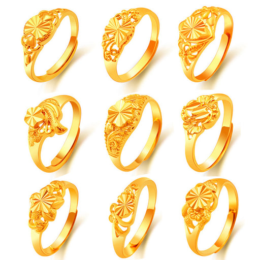 Jewelry WholesaleWholesale Copper Gold Plated Adjustable Ring JDC-RS-XinS001 Rings 鑫饰 %variant_option1% %variant_option2% %variant_option3%  Factory Price JoyasDeChina Joyas De China
