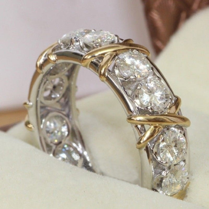 Wholesale Rings Alloy X Shape Cross Separation JDC-RS-AnC002