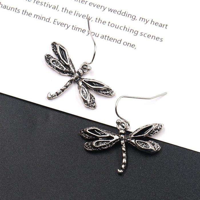 Wholesale Earrings Alloy Dragonfly Earrings JDC-ES-Yuhong025