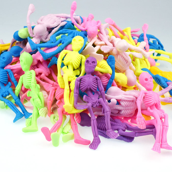 Wholesale Fidgets Toy TPR Pinch Decompress Human Skeleton Halloween MOQ≥3 JDC-FT-HengQ001