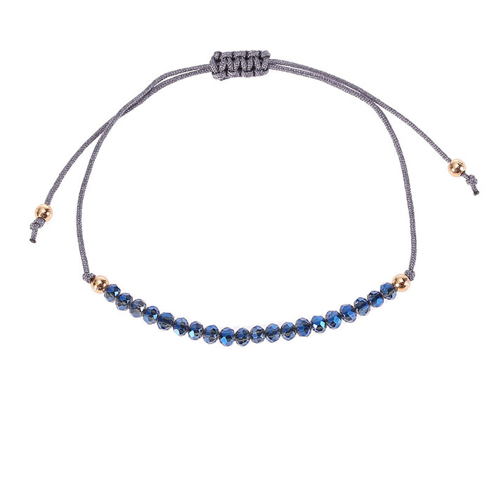 Wholesale Bracelet Crystal Color Braided Bracelet MOQ≥3 JDC-BT-XLH003