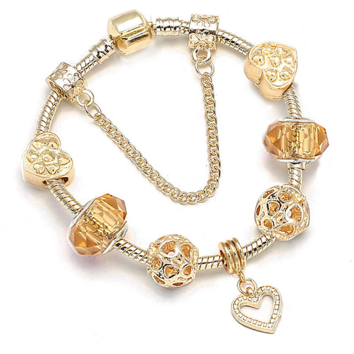 Wholesale gold bracelet trend diy love pendant bracelet (F) JDC-BT-XingL077