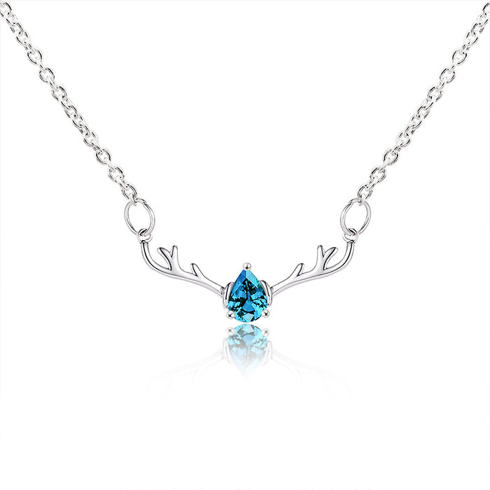 Wholesale Small Antlers Christmas Necklace JDC-NE-D071