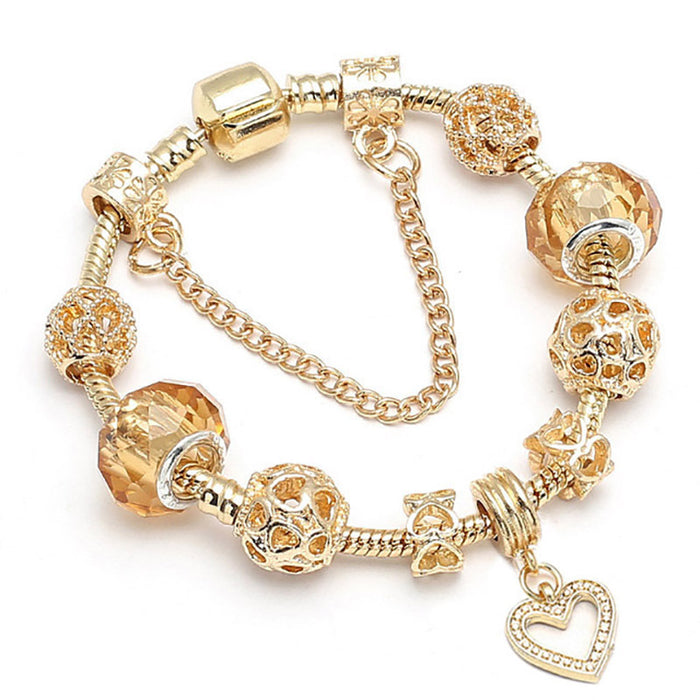 Wholesale gold bracelet trend diy love pendant bracelet (F) JDC-BT-XingL078