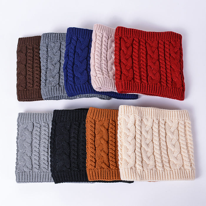 Wholesale Scarf Acrylic Neck Sleeve Solid Color Thick Warm MOQ≥2 JDC-SF-Yuantu003