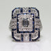 Jewelry WholesaleWholesale Blue Zircon Copper Rings JDC-RS-LongY009 Rings 龙意 %variant_option1% %variant_option2% %variant_option3%  Factory Price JoyasDeChina Joyas De China