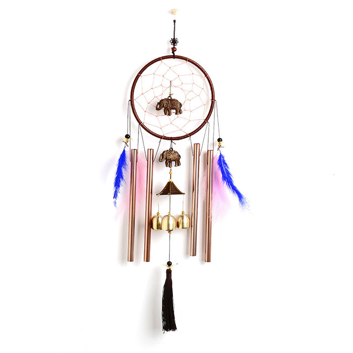 Wholesale Metal Heart Shaped Dream Catcher Wind Chime JDC-DC-FLan001