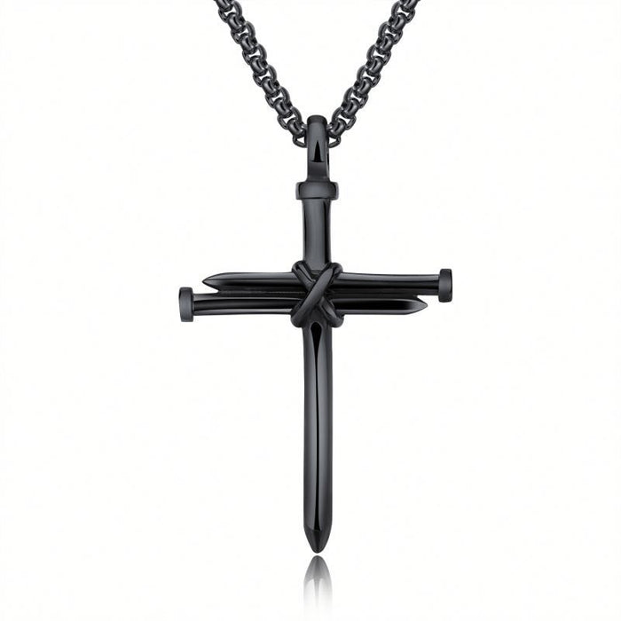 Wholesale Necklaces Titanium Cross Classic JDC-NE-NingL003