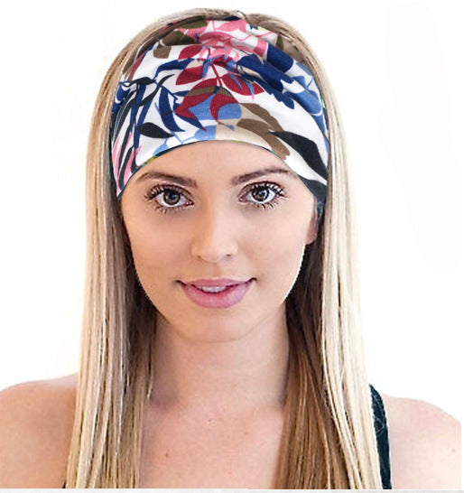 Wholesale Headband Fabric Sports Yoga Sweat-wicking Stretch Cotton JDC-HD-GuanY004