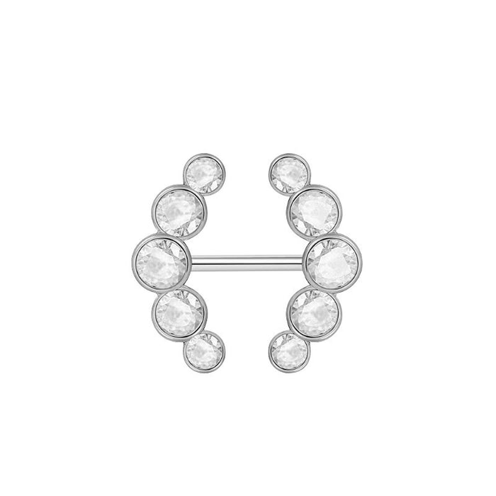 Wholesale Zircon Nipple Rings Fashion Piercing Jewelry Nipple Nails JDC-UN-WeiB003