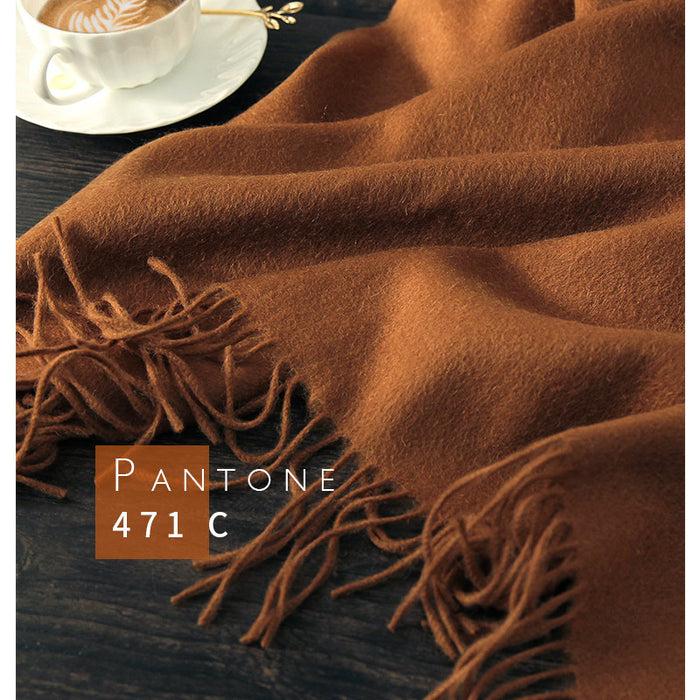 Mayor de lana de bufanda al por mayor Versátil Color sólido de invierno JDC-SF-Chand003