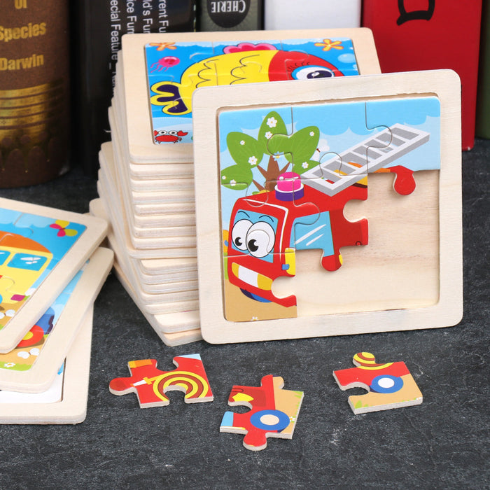Wholesale 9 Piece Animal Puzzle Kids Educational Toys MOQ≥3 JDC-FT-MuB001