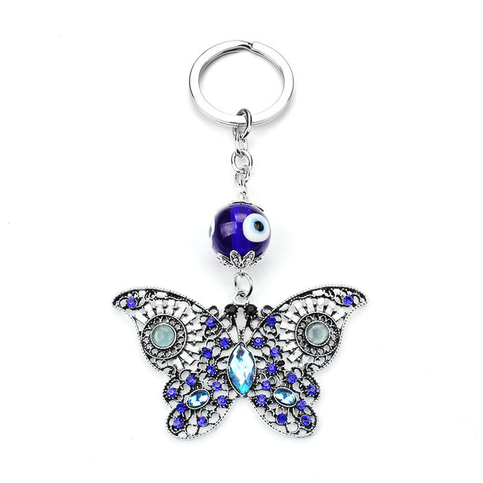 Jewelry WholesaleWholesale Devil's Eye Butterfly Keychain JDC-KC-baiding001 Keychains 佰定 %variant_option1% %variant_option2% %variant_option3%  Factory Price JoyasDeChina Joyas De China