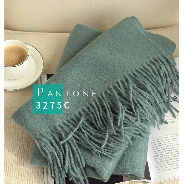 Wholesale Scarf Wool Blend Versatile Warm Winter Solid Color JDC-SF-Chand003
