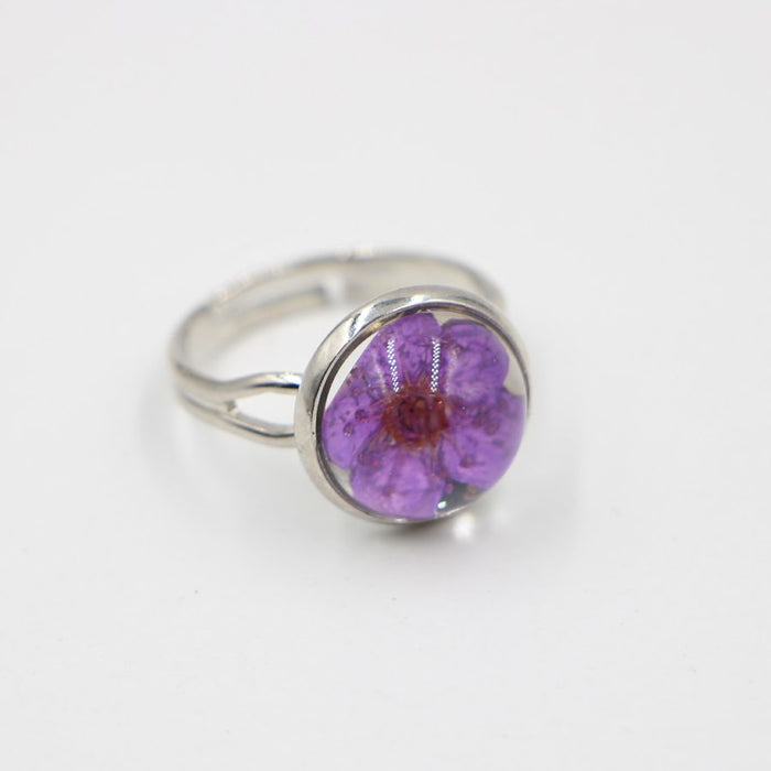 wholesale Alloy Dried Cherry Blossom Ring JDC-RS-Zug001