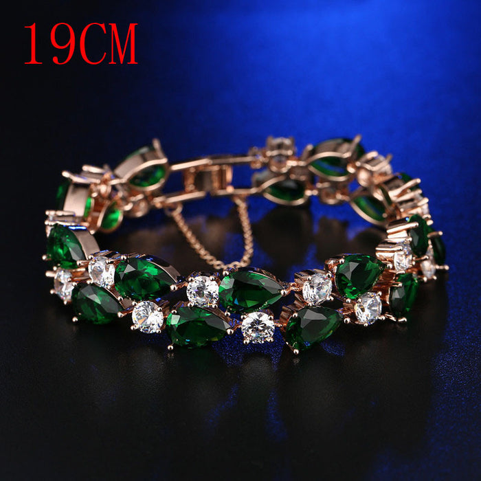 Jewelry WholesaleWholesale color rose gold zircon bracelet MOQ≥2 JDC-BT-Kas004 Bracelet 卡诗 %variant_option1% %variant_option2% %variant_option3%  Factory Price JoyasDeChina Joyas De China