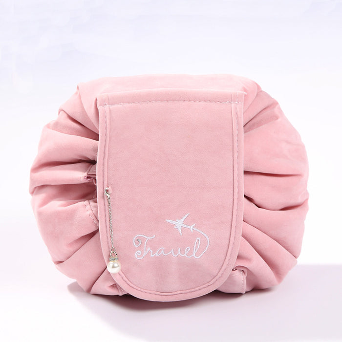 Wholesale Cosmetic bag Corduroy Loafer Drawstring Travel JDC-CB-JShang002