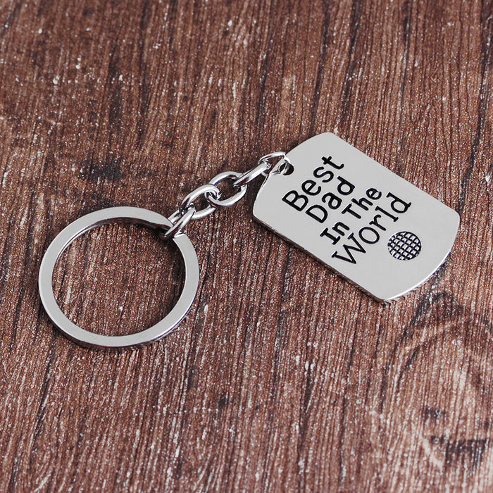 Wholesale Creative Letters Father's Day Keychain MOQ≥2 JDC-KC-ZJ009