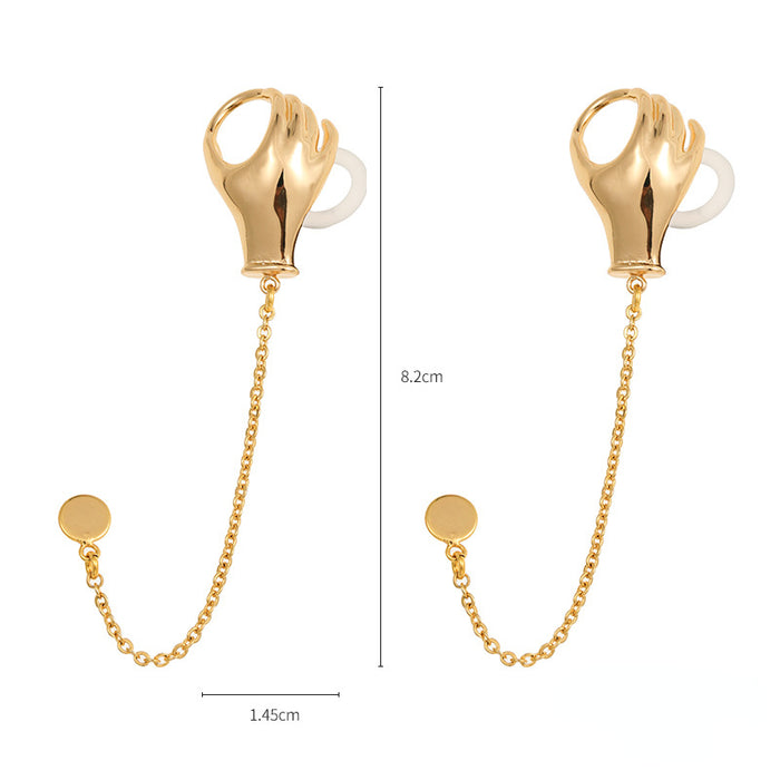 Wholesale Earrings Wireless Bluetooth Anti-lost Earphone Chain Decoration JDC-ES-kenj007