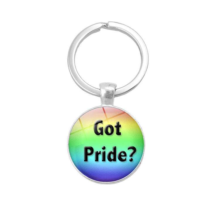 Jewelry WholesaleWholesale Gay Pride Day LGBT Rainbow Time Gem Keychain JDC-KC-XuS006 Keychains 溆水 %variant_option1% %variant_option2% %variant_option3%  Factory Price JoyasDeChina Joyas De China