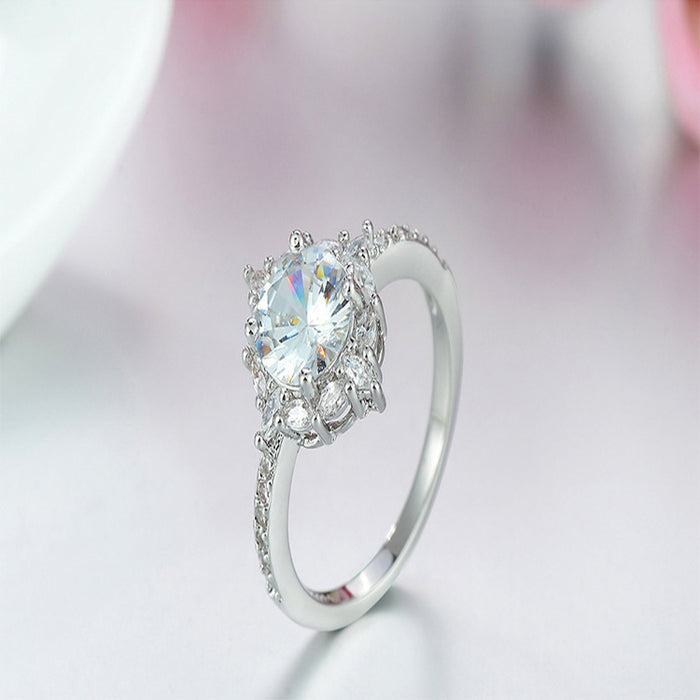 Jewelry WholesaleWholesale set large round diamond ring JDC-RS-Chenrui008 Rings 晨睿 %variant_option1% %variant_option2% %variant_option3%  Factory Price JoyasDeChina Joyas De China