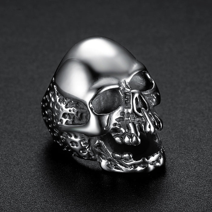Wholesale Ring Stainless Steel Skull Men's Ring MOQ≥2 JDC-RS-LMS001