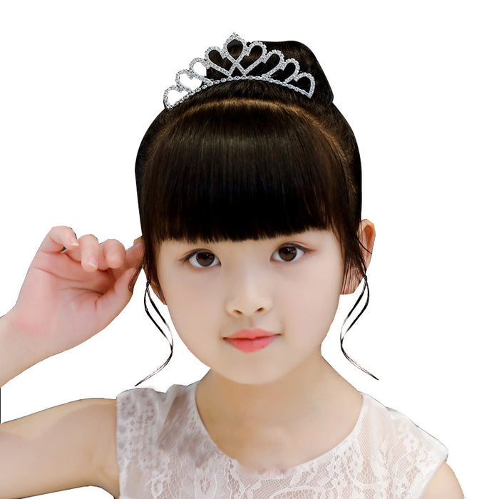 Jewelry WholesaleWholesale Kids Crown White Crystal Headband JDC-HD-hongh003 Headband 宏宏 %variant_option1% %variant_option2% %variant_option3%  Factory Price JoyasDeChina Joyas De China