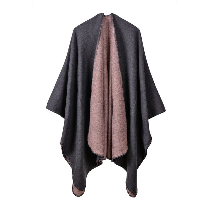 Wholesale Scarf Acrylic Polyester Warm Winter Shawl Solid Color JDC-SF-Rous002