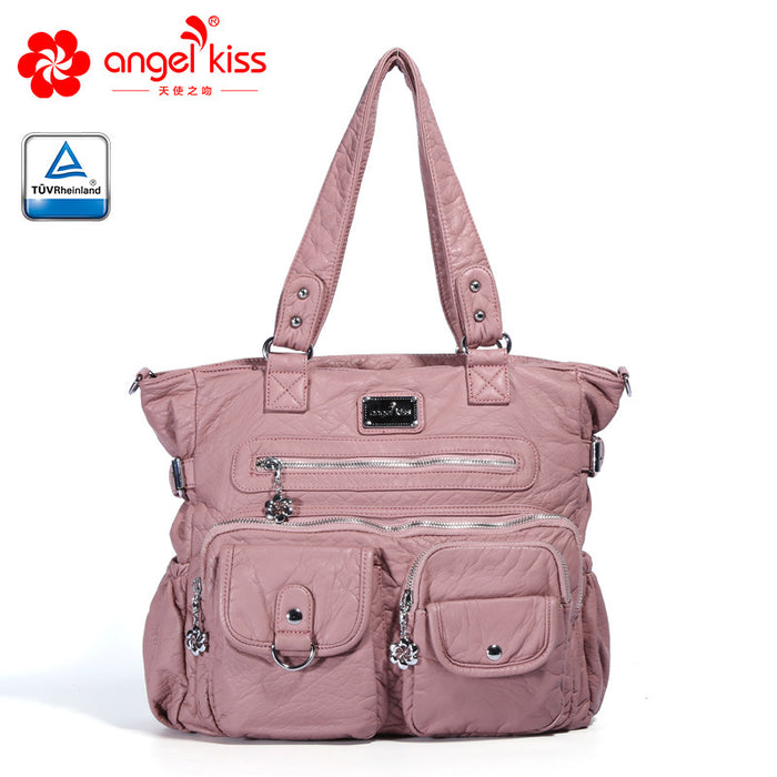 Wholesale Shoulder Bag PU Large Capacity Tote Bag Handheld Diagonal JDC-SD-TSZW003