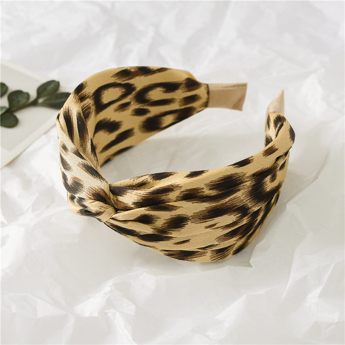 Wholesale Headband Fabric Leopard Print JDC-HD-ST002