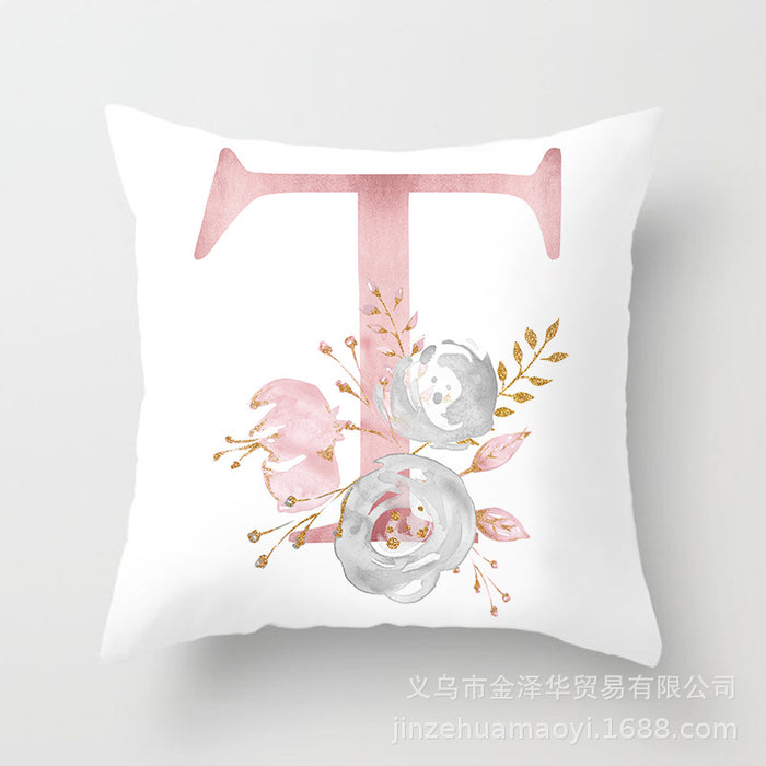 Wholesale Pillowcase Peach Skin Pink Letters JDC-PW-Jinze014