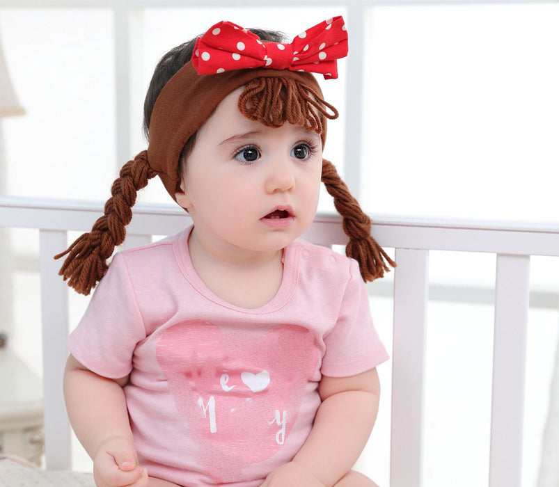 Wholesale Bow Baby Braids Headband Cotton JDC-HD-CH001