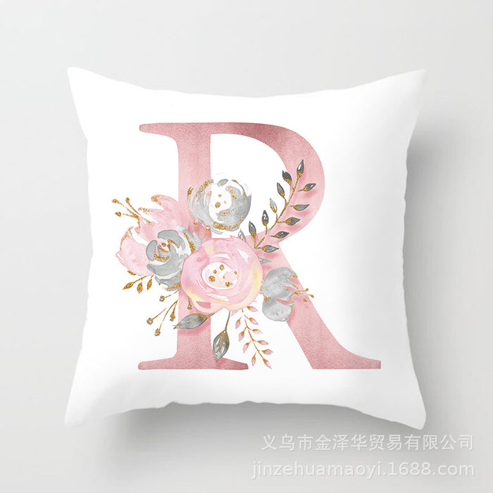 Wholesale Pillowcase Peach Skin Pink Letters JDC-PW-Jinze014