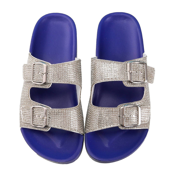 Wholesale Plain Diamond Flat Sandals JDC-SD-KMD005