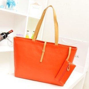 Wholesale Handbag PU Solid Color Large Capacity Tote Bag JDC-HB-Nuon003