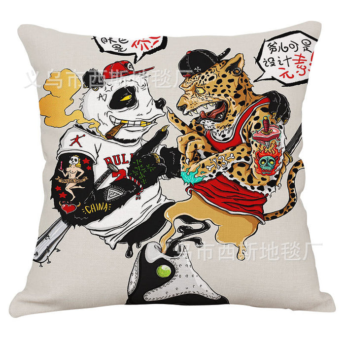 Wholesale Digital Printing Illustration Pillowcase Pillow JDC-PW-Xisi001