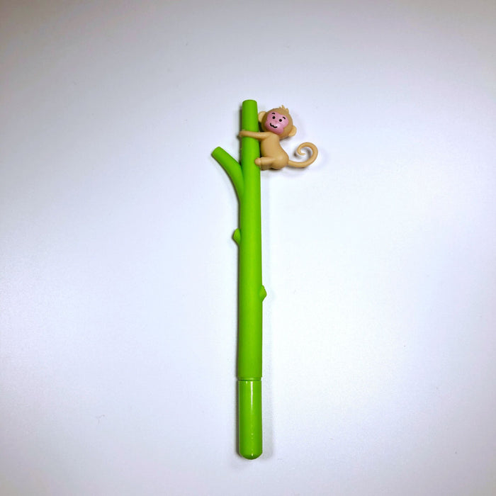 Wholesale Ballpoint Pen Plastic Tree Monkey Cartoon Gel Pen MOQ≥2 JDC-BP-YiGe027