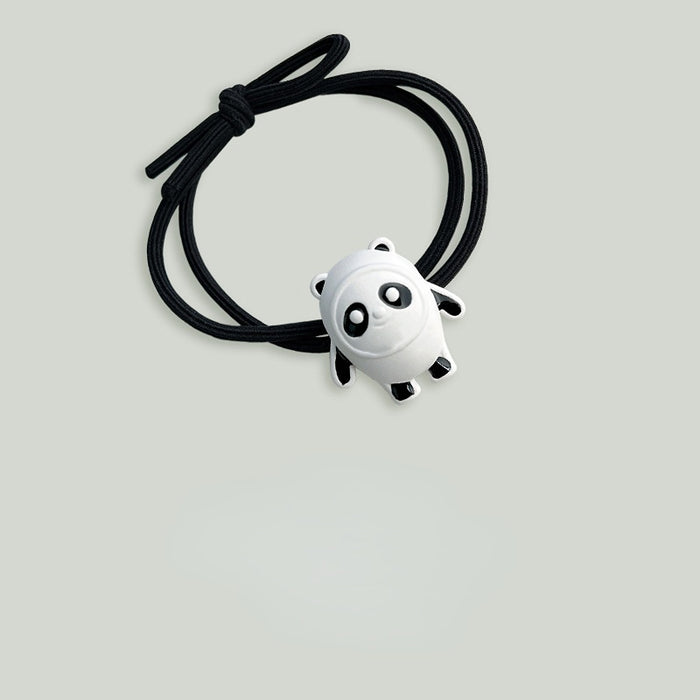 Wholesale panda rubber band girls high ponytail elastic hair rope children's hair accessories JDC-HS-MiY004