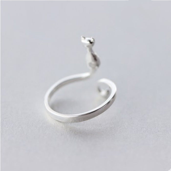 Wholesale Rings S925 Sterling Silver Cat Adjustable JDC-RS-Congz008