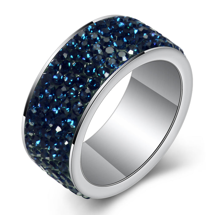 Wholesale Stainless Steel Diamond Rings JDC-RS-Zhongj016