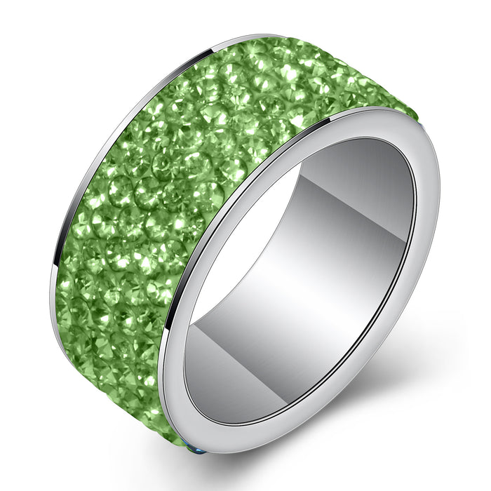 Wholesale Stainless Steel Diamond Rings JDC-RS-Zhongj016
