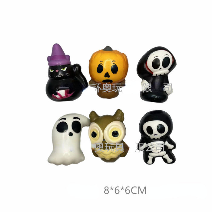 Juguetes al por mayor Halloween Rebound Doll Pu Foam Toys Decompresión Juguetes MOQ≥2 JDC-FT-HuanaO001