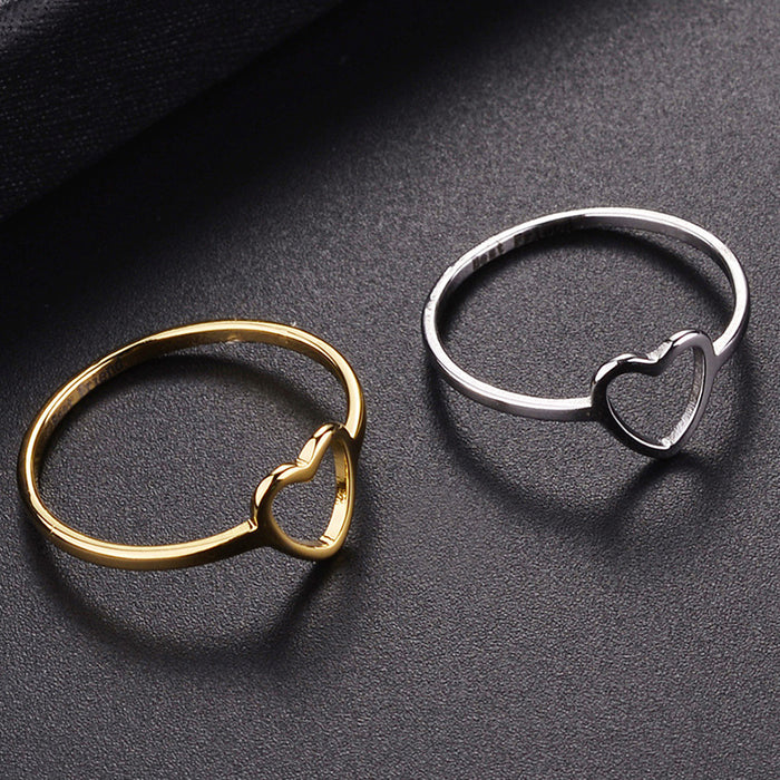 Wholesale Best Friend Hollow Heart Ring JDC-RS-Chenrui015